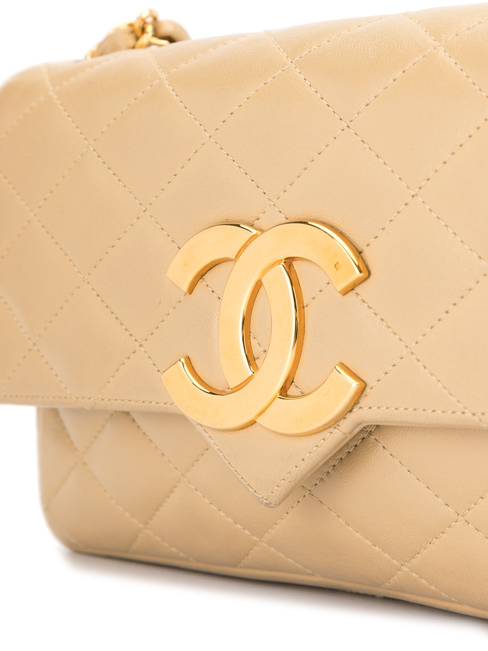 CHANEL Pre-Owned Quilted CC Logo Shoulder Bag - Farfetch