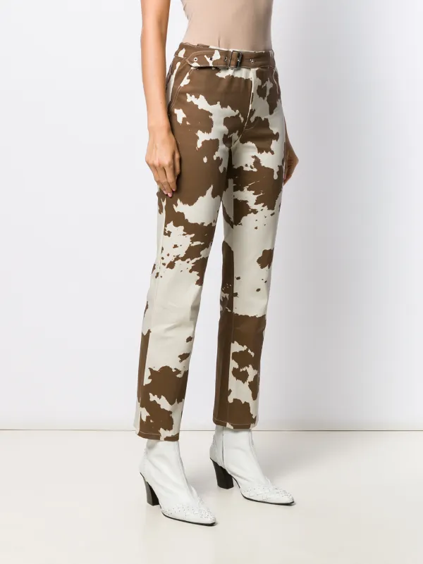 Miaou Lou cow-print Trousers - Farfetch