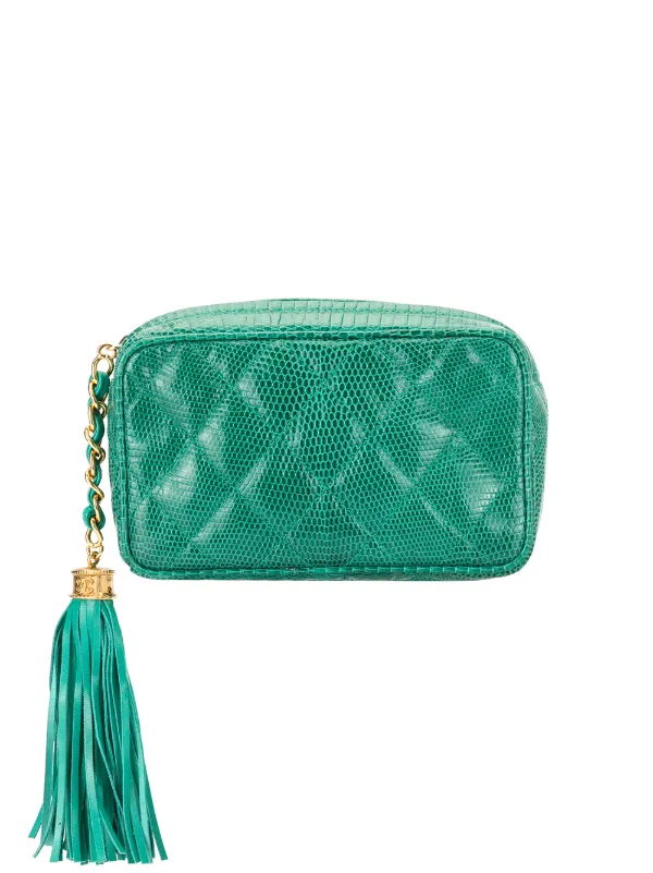 chanel quilted pouch