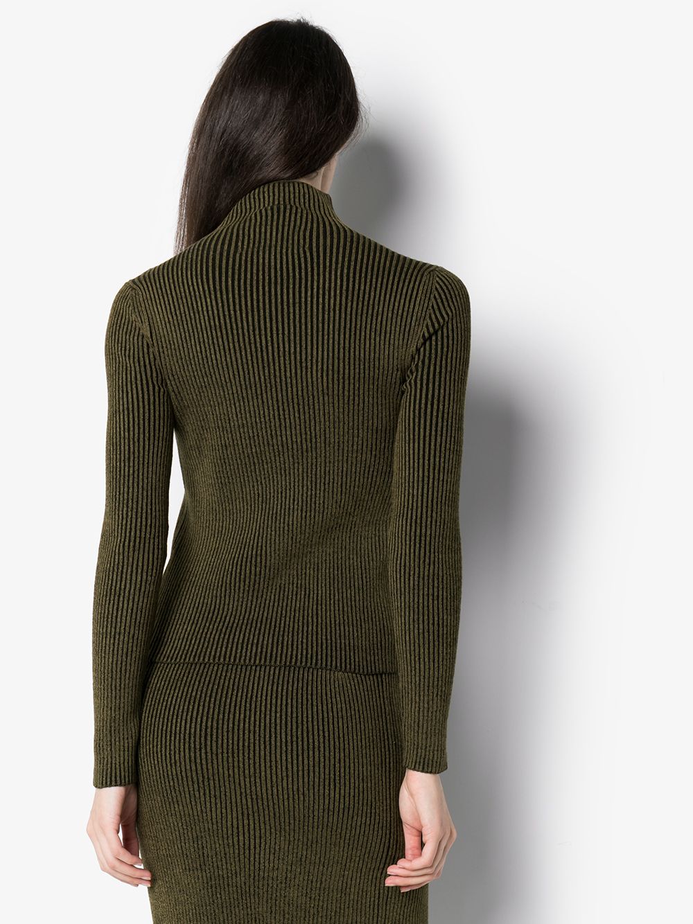 фото Mara hoffman mida rib knit turtleneck top