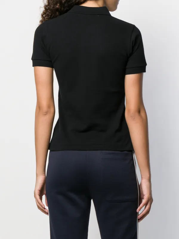 Comme Des Garçons Play Embroidered Heart Polo Shirt | Black