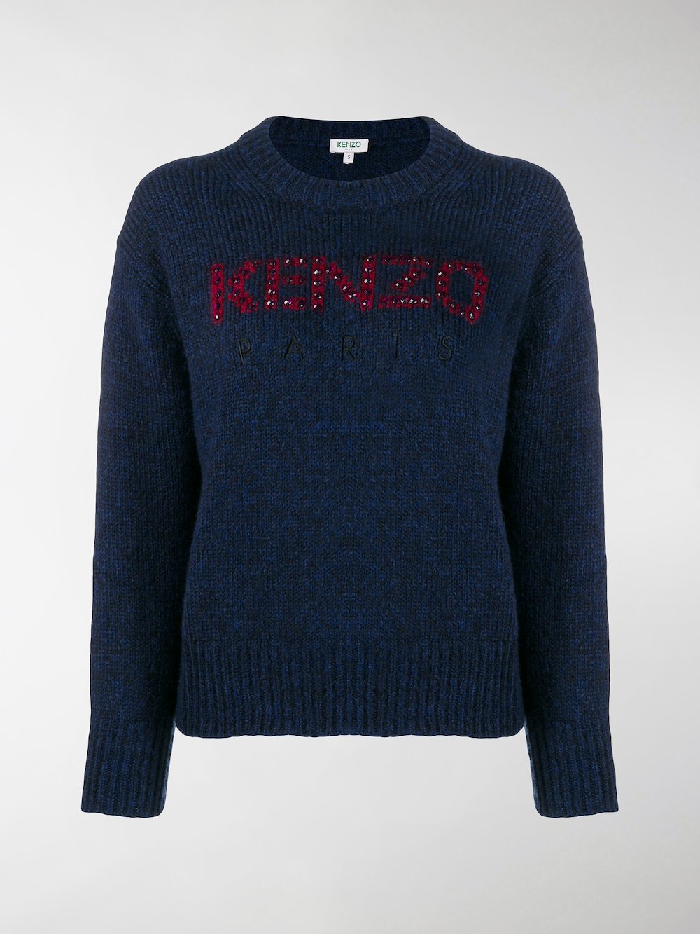 Kenzo embellished logo jumper blue | MODES