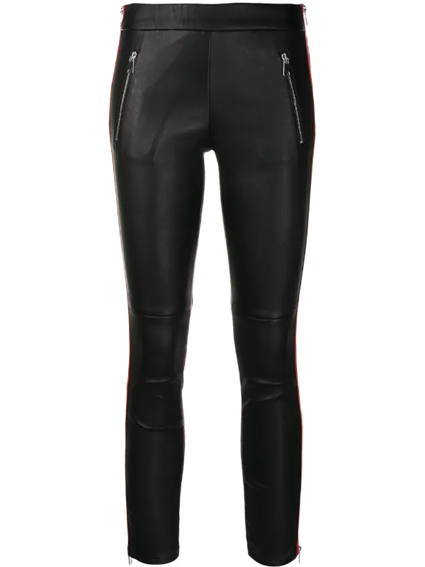 Shop Alexander McQueen striped cropped 