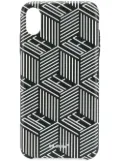 Off-White graphic logo print iPhone XS MAX case - Black