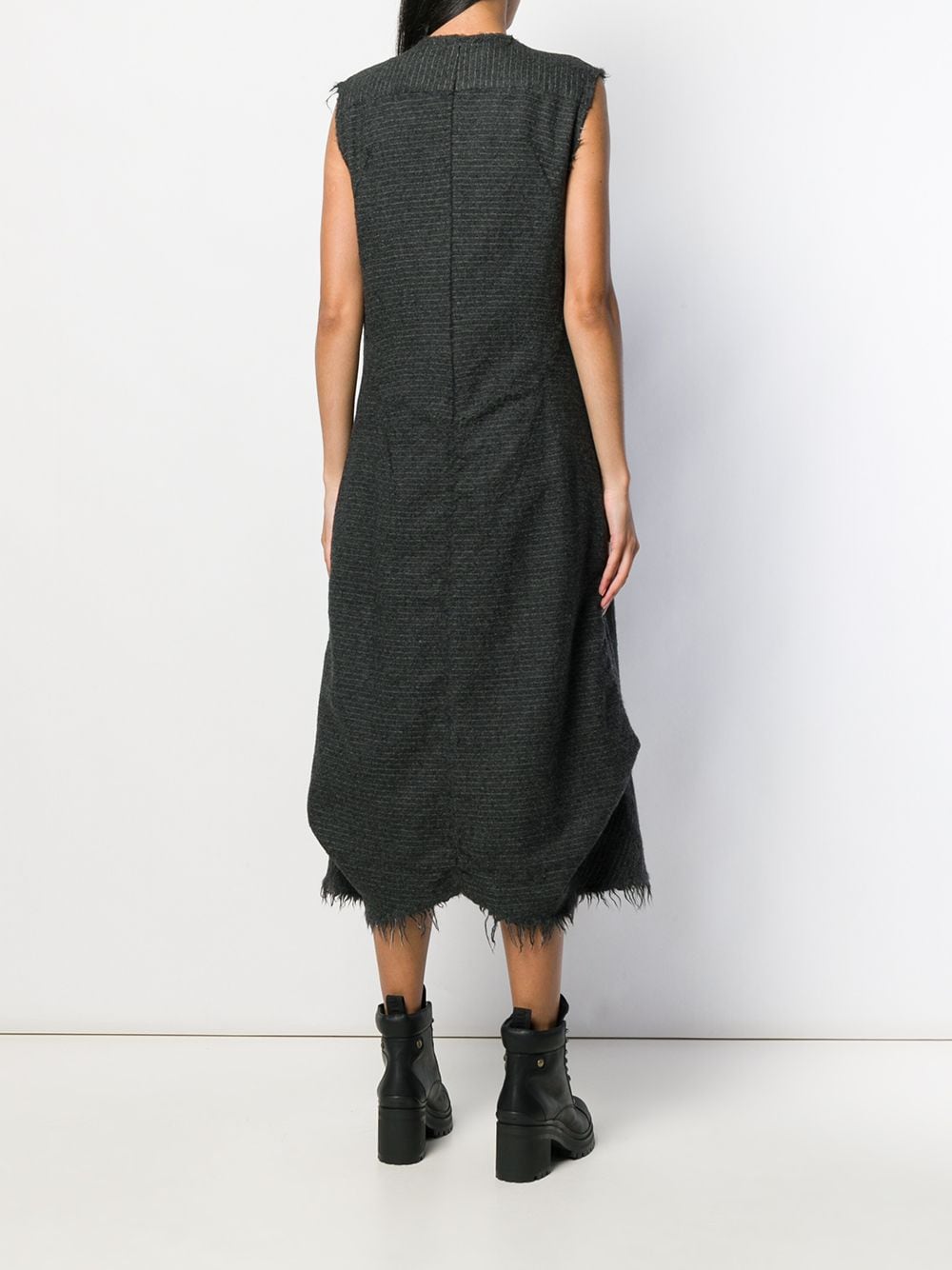 фото Junya Watanabe Comme des Garçons Pre-Owned расклешенное платье в тонкую полоску