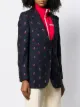 Gucci chaqueta con motivo de cerezas