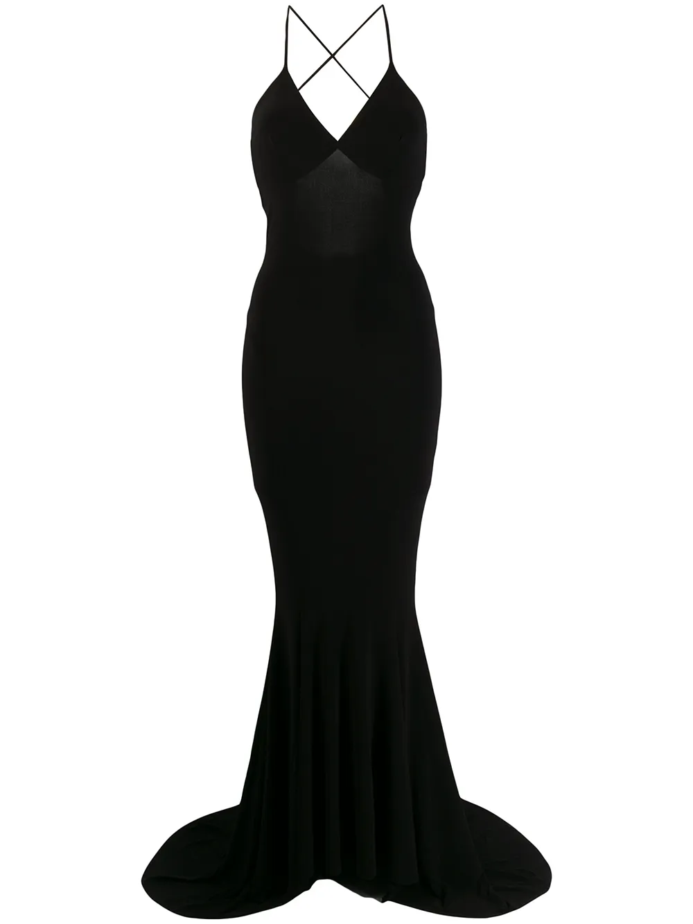 Norma Kamali fitted evening dress | Black | Image 1
