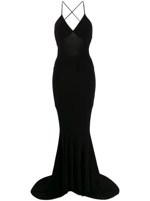 Norma Kamali fitted evening dress