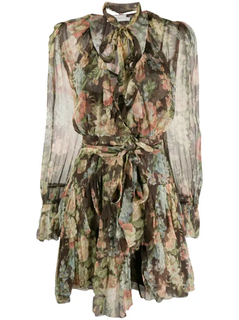 zimmermann espionage wrap dress
