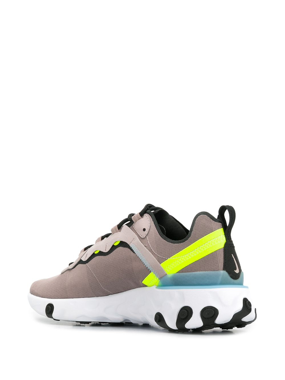 NIKE REACT ELEMENT 55 SNEAKERS - 灰色