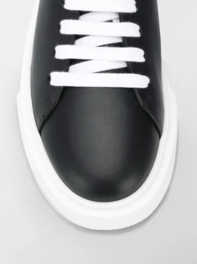 black prada platform sneakers