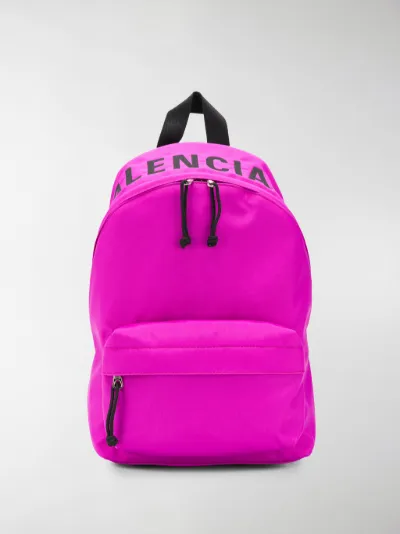 Balenciaga Wheel logo backpack purple 