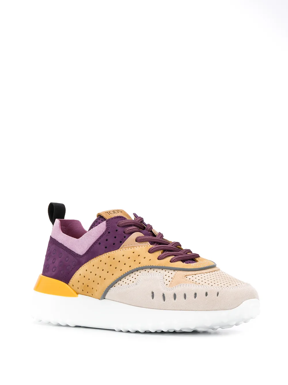Tod's Sneakers met colourblocking Beige