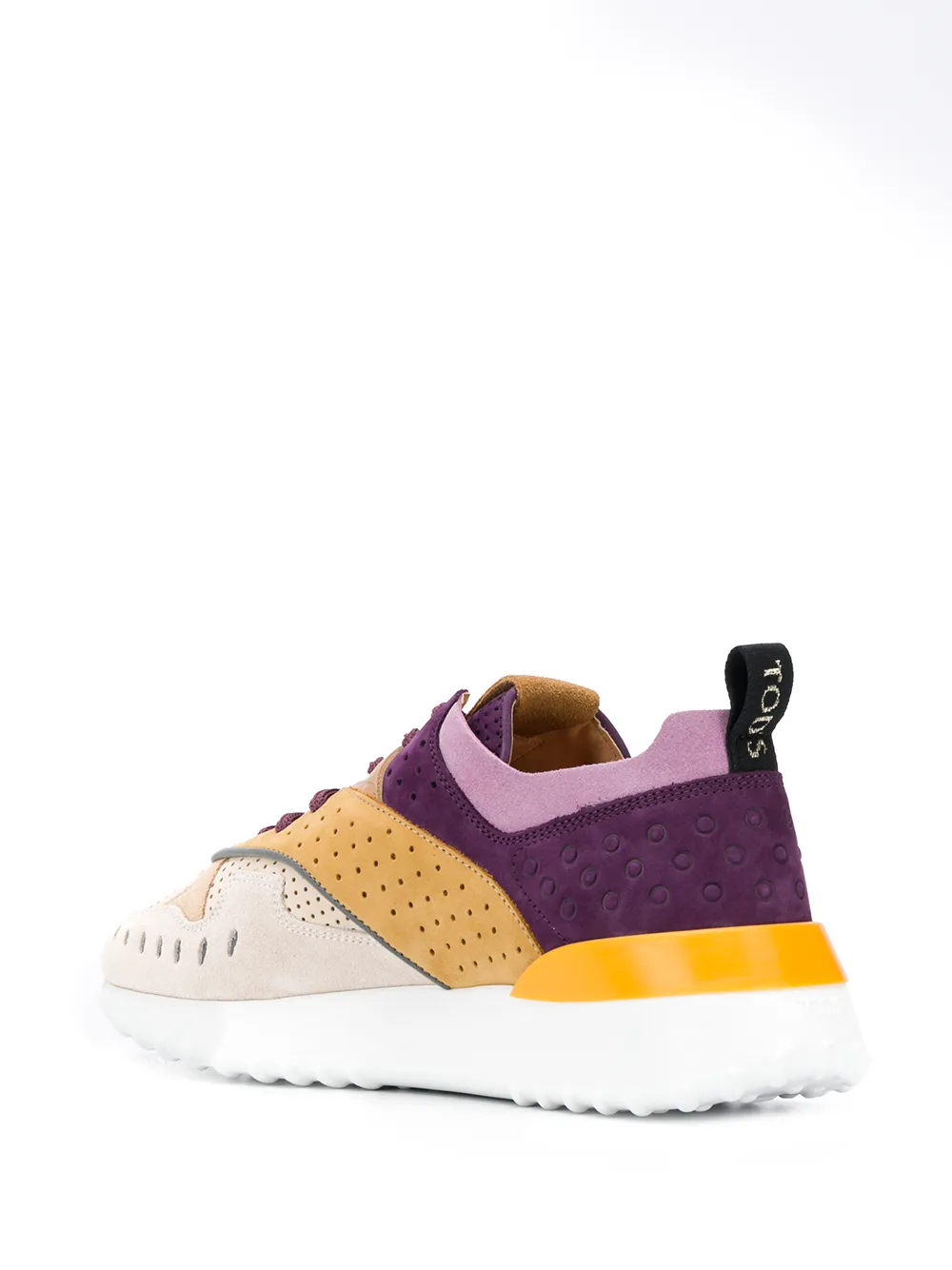 Tod's Sneakers met colourblocking Beige