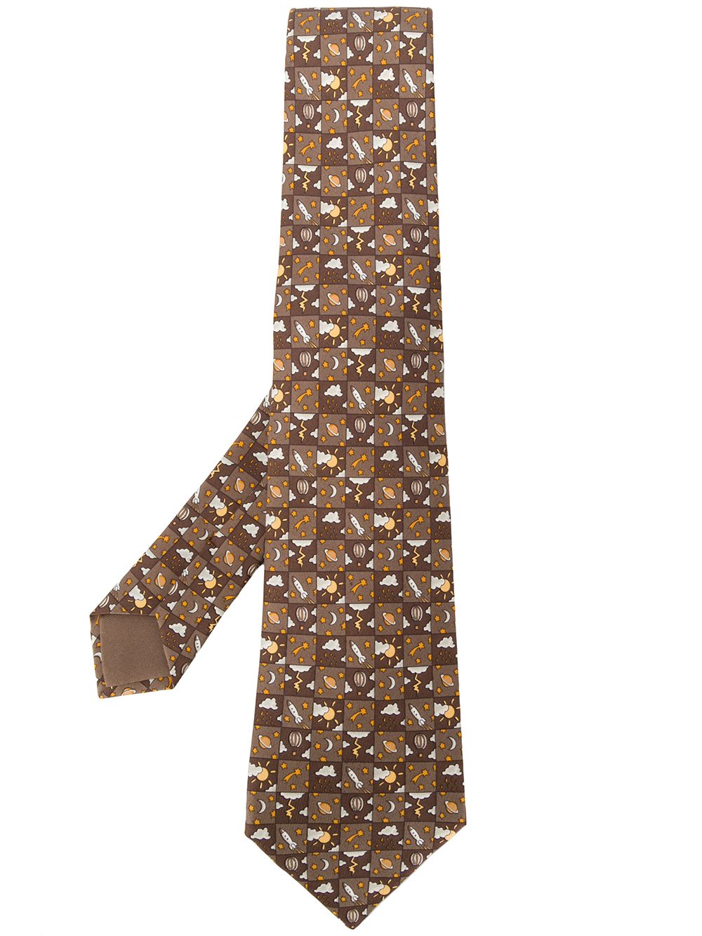 2000s pre-owned printed tie