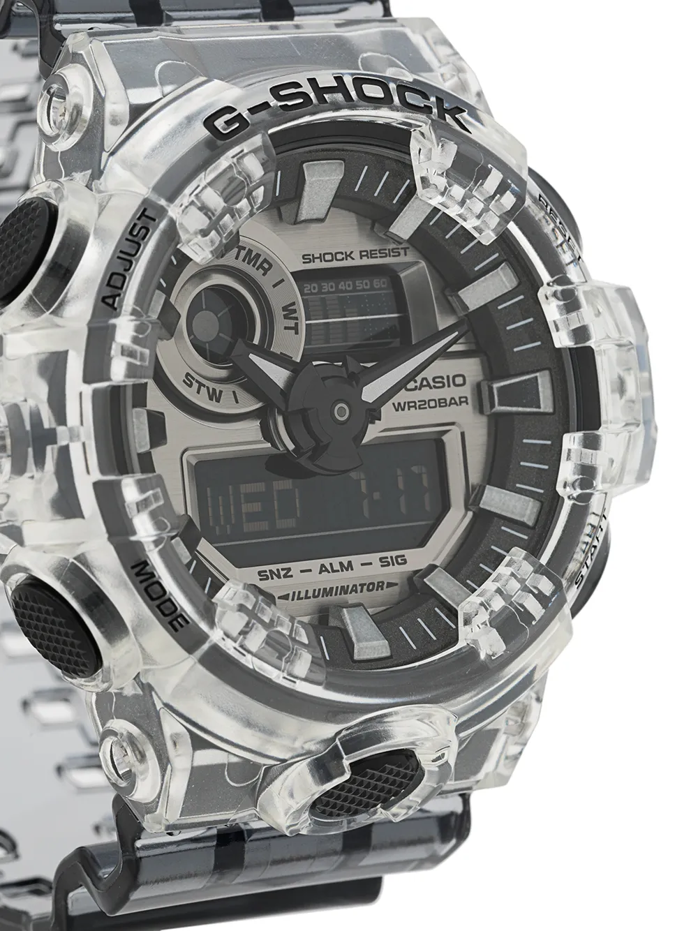 g shock super clear skeleton