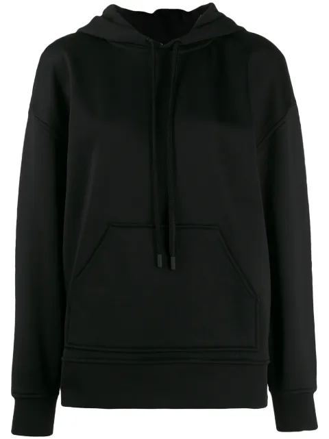CourrÈGes Classic Long Sleeve Hoodie In Black