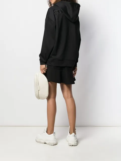 CourrÈGes Classic Long Sleeve Hoodie In Black