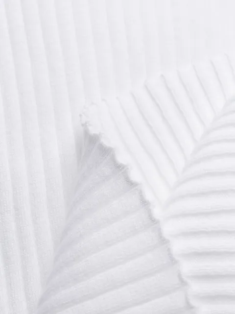 COURRÈGES RIBBED KNITTED TOP