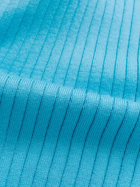 COURRÈGES RIBBED KNITTED TOP