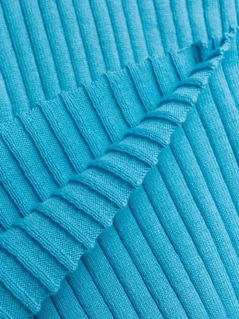 COURRÈGES RIBBED KNITTED TOP