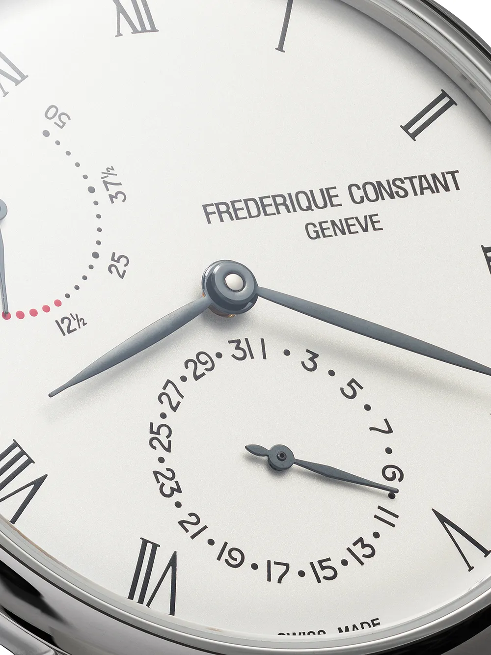  Frederique Constant 'slimline Power Reserve' Armbanduhr, 40mm   Weiß 