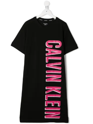 calvin klein t-shirt dress pink