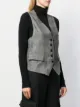 Barena checked gilet