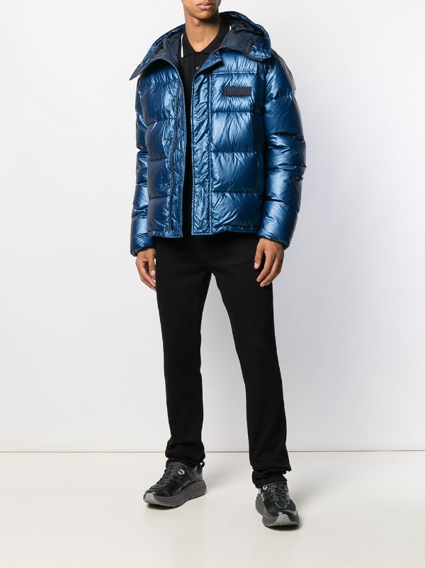 kenzo hooded quilted down jacket