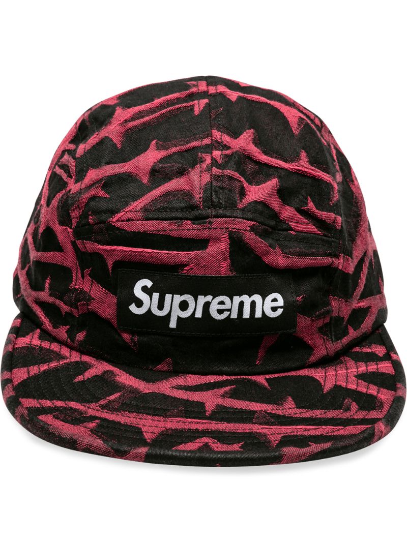 Supreme Pattern Print, Red Camo Camp Cap