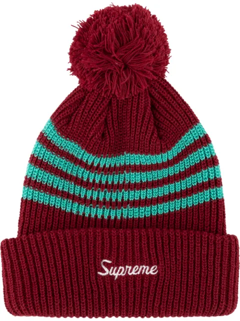 SUPREME 4-STRIPE LOOSE GAUGE BEANIE