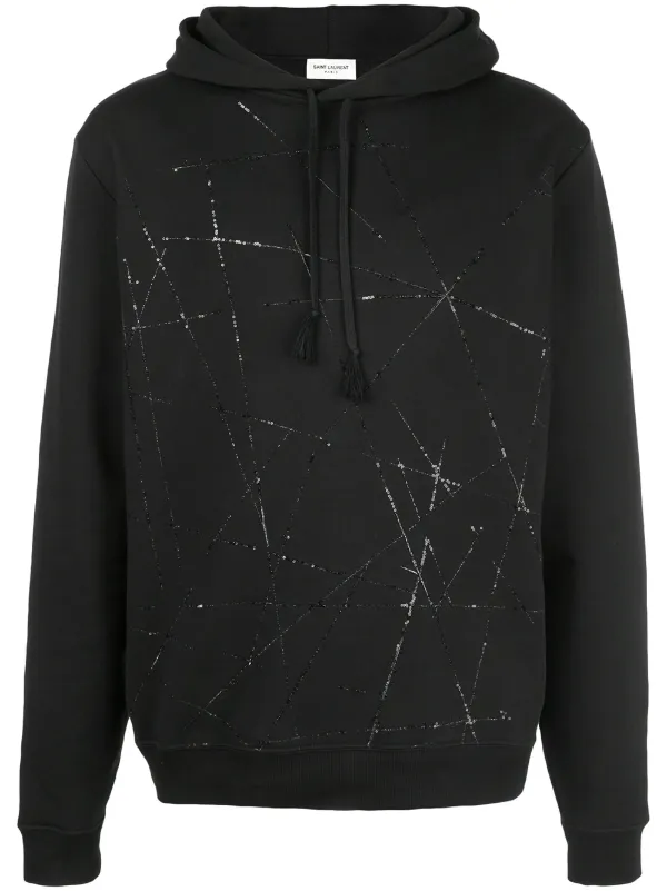 white saint laurent hoodie