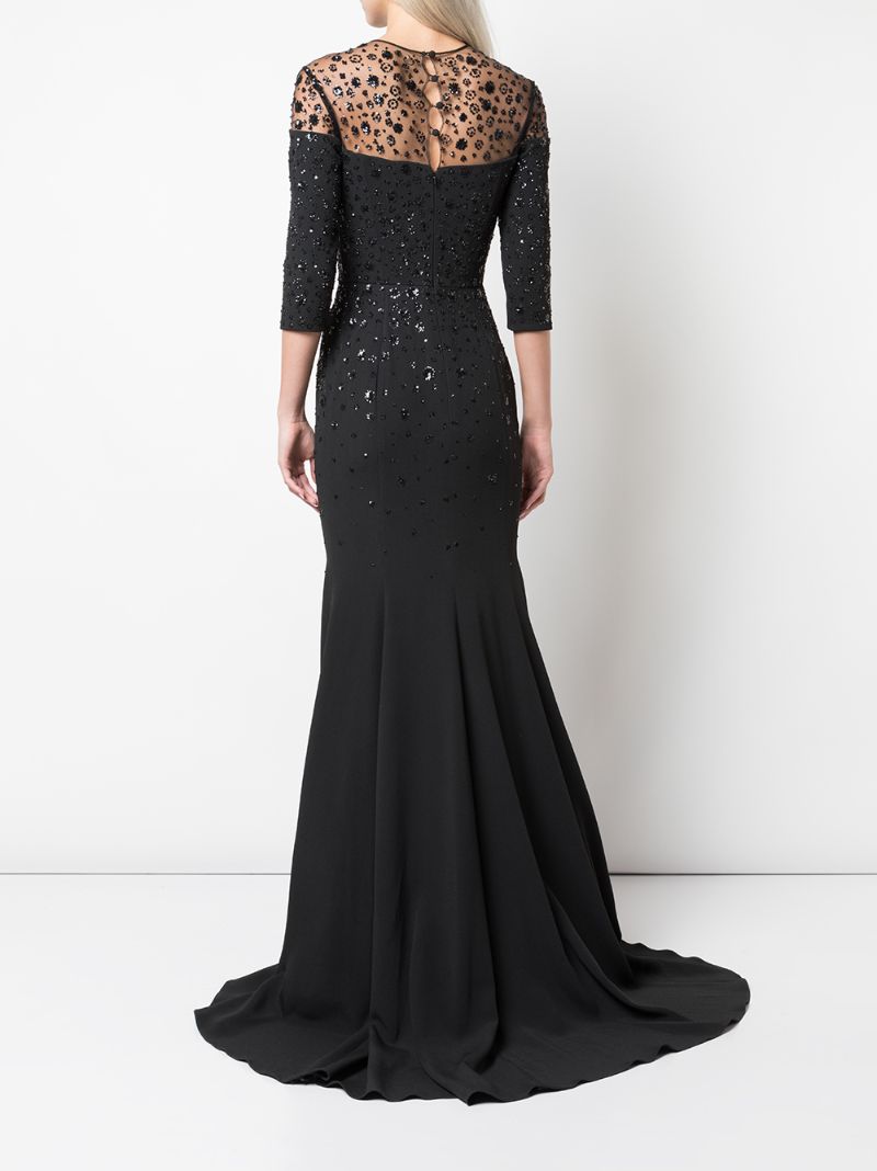 Shop Carolina Herrera Langes Abendkleid In Black