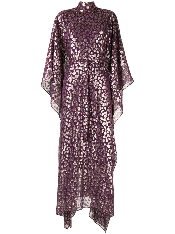 purple kaftan dress