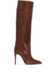 Image 1 of Paris Texas knee-high crocodile-effect boots