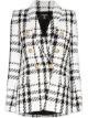 Image 1 of Balmain double-breasted checked tweed blazer