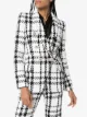 Balmain double-breasted checked tweed blazer