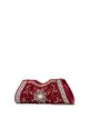 Shrimps Dallas crystal baguette clutch
