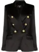 Image 1 of Balmain double-breasted silk-satin blazer