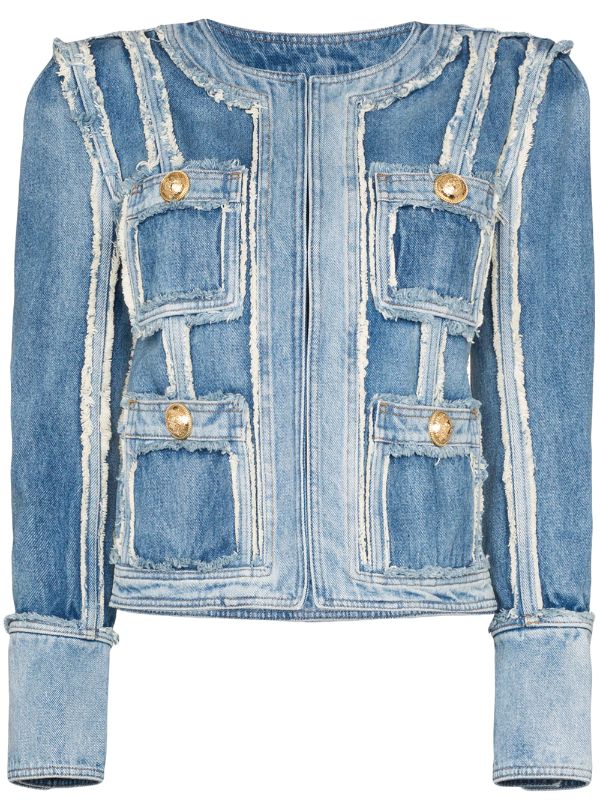 corduroy patchwork denim jacket