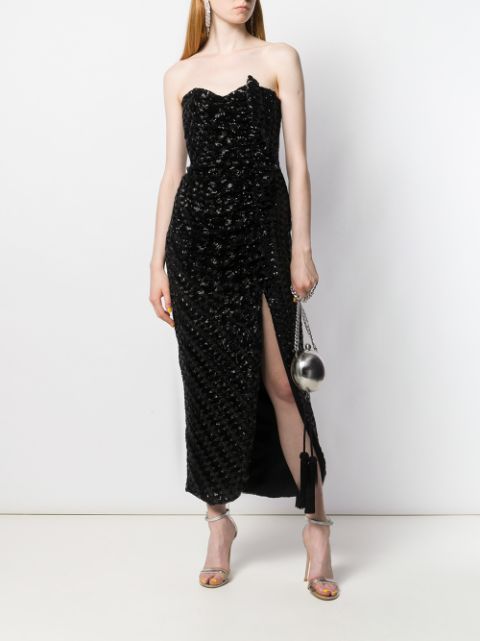 Giuseppe Di Morabito Sequin Embellished Side Split Dress | Farfetch.com