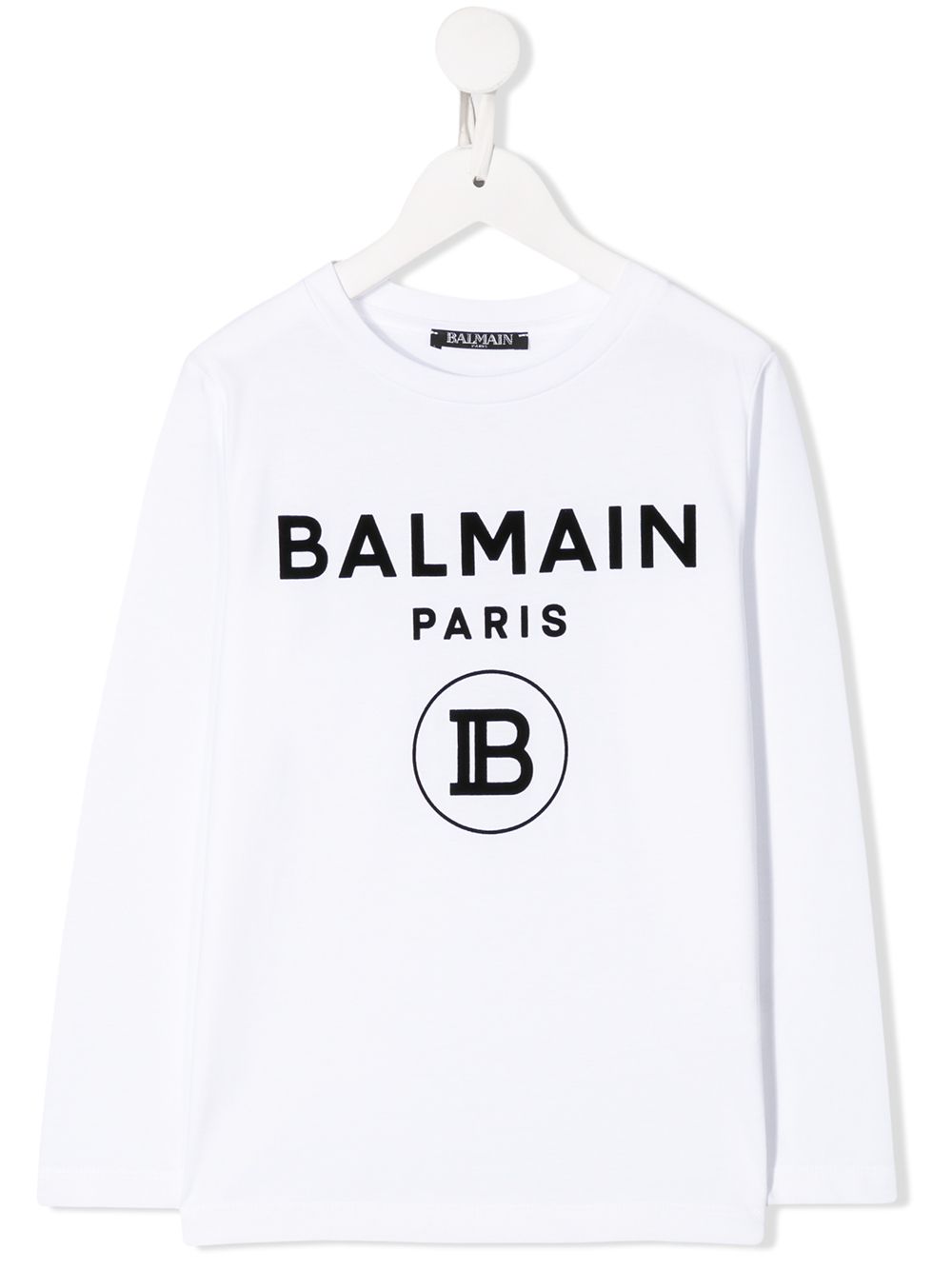 

Balmain Kids playera con logo estampado - Blanco