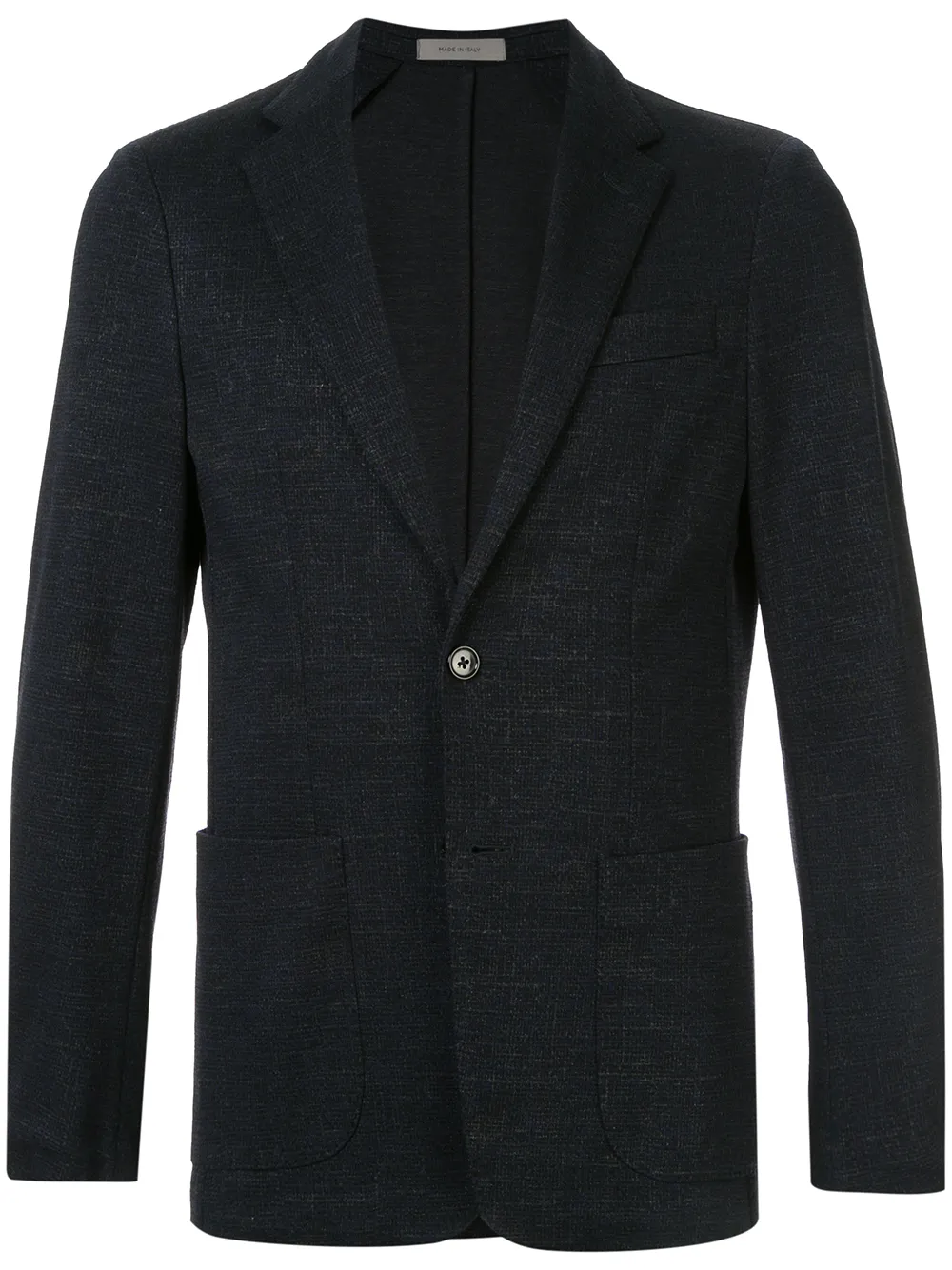 blazer ajusté à poches plaquées