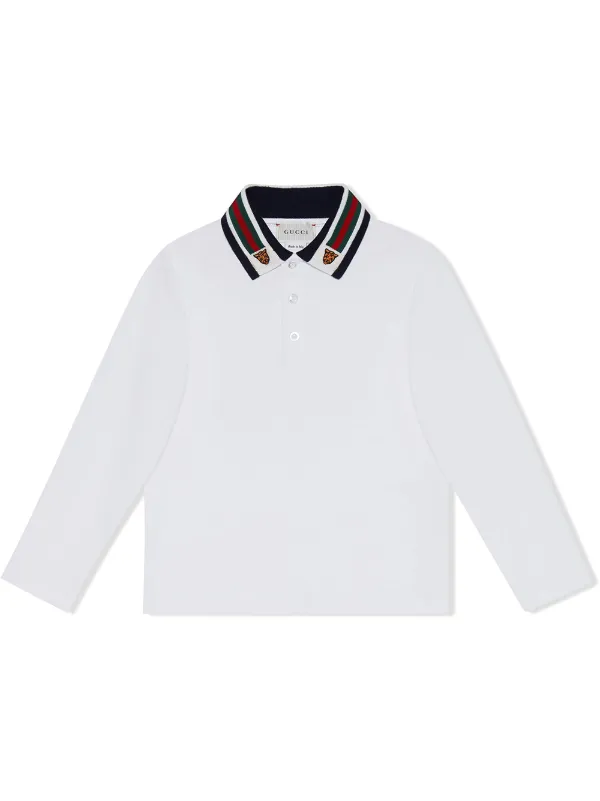 white gucci collar shirt