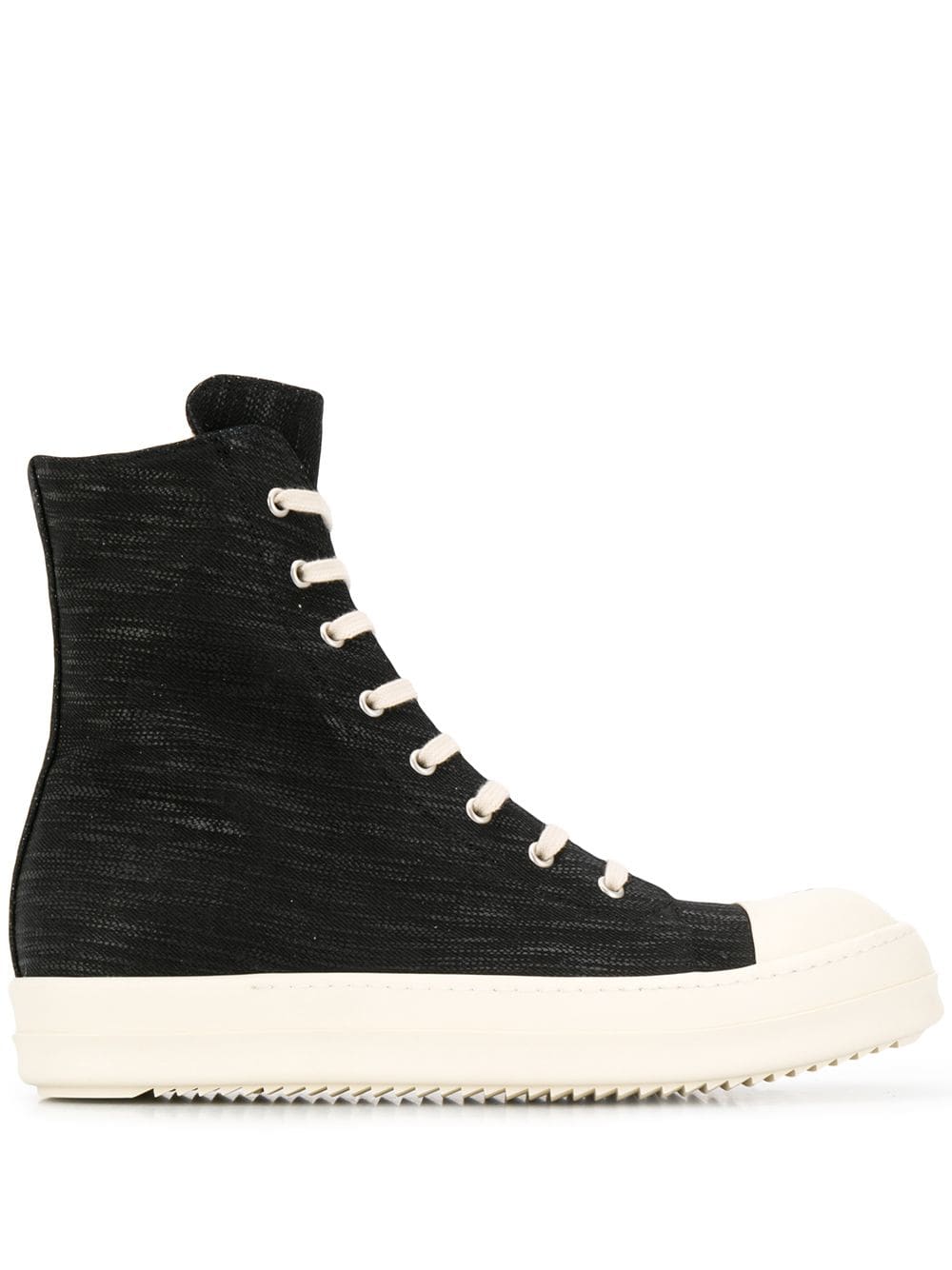 фото Rick Owens DRKSHDW высокие кеды из денима