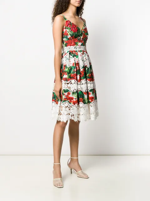 dolce and gabbana hortensia midi dress