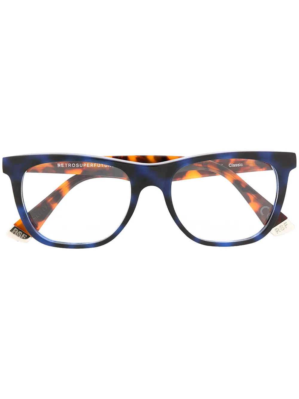 

Retrosuperfuture angular frame glasses - Blue