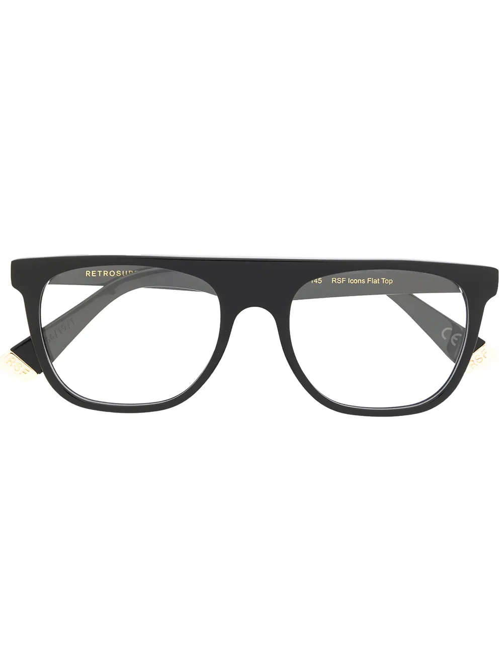 

Retrosuperfuture lentes con armazón cuadrada - Negro