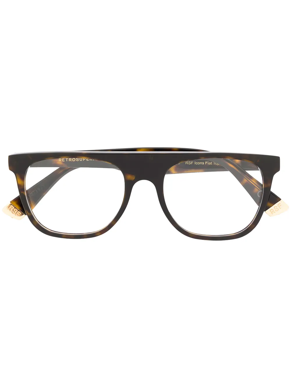 

Retrosuperfuture lentes Flat Top con puente plano - Verde