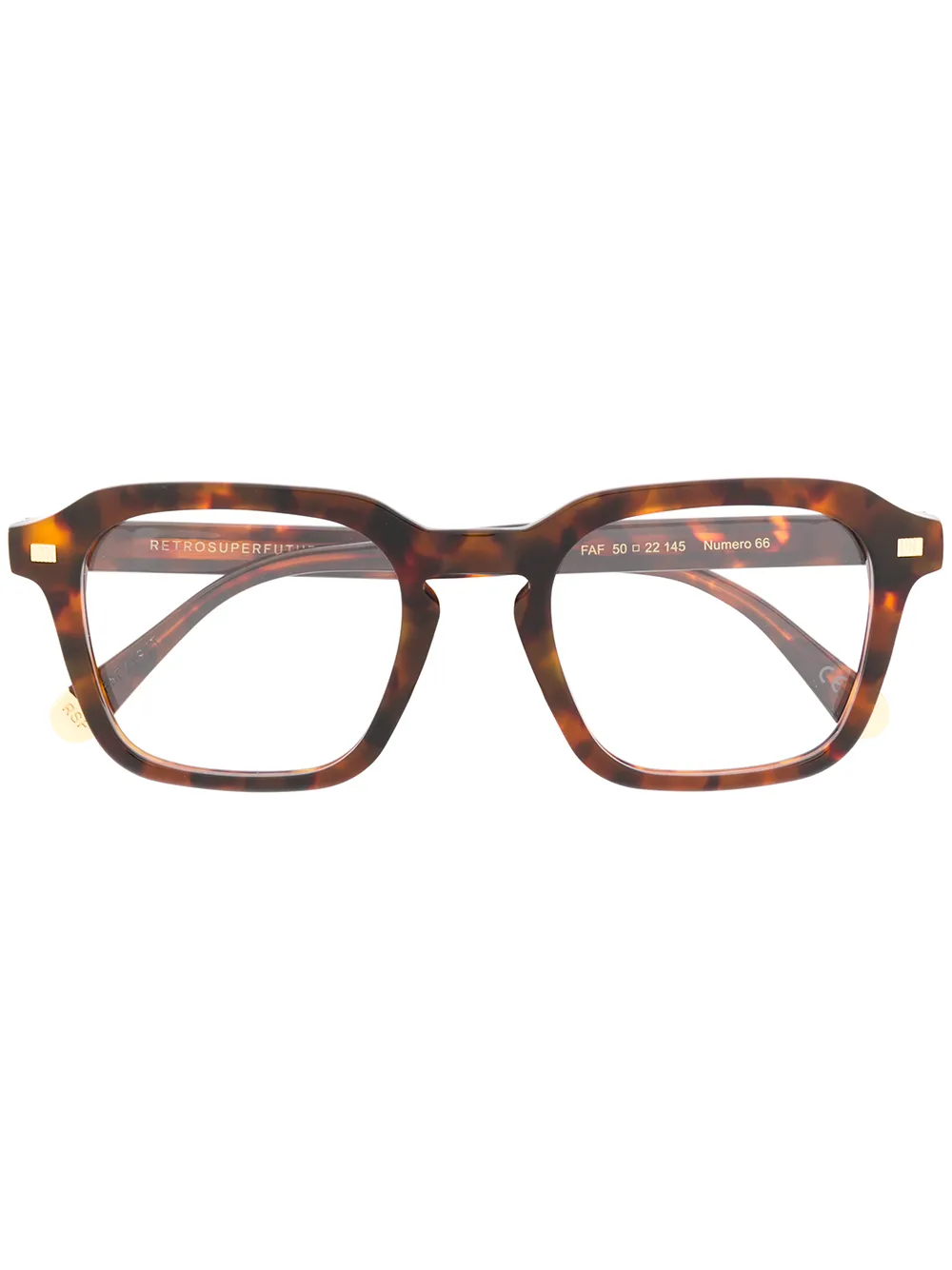 

Retrosuperfuture tortoiseshell-effect glasses - Brown